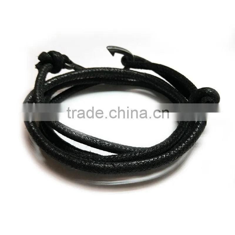 drop in anchor fashion alloy bracelet wholesale bracelets leather bracelet for men