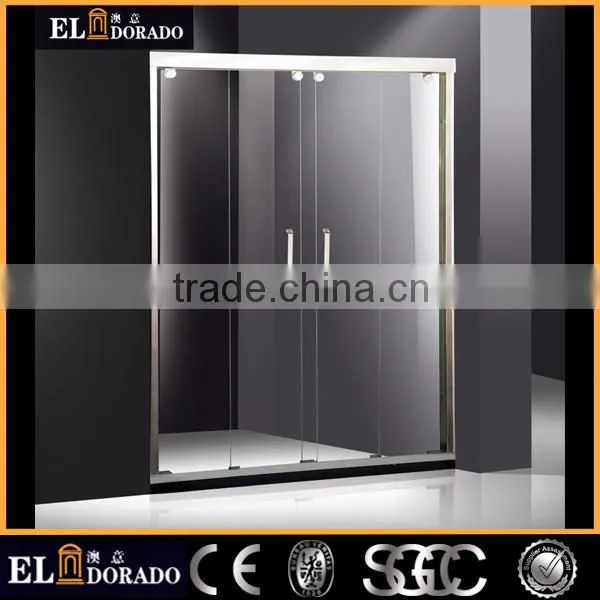 Straight Open Style glass enclosure shower Screen with CCC