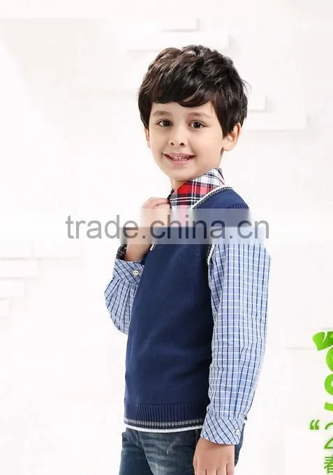 Kids Boys sweater vest sweater hedging cotton wool vest waistcoat vest sweaters for children children children sleeveless sweate