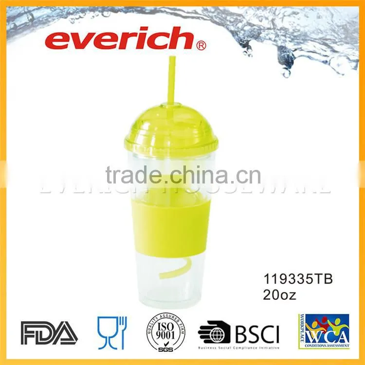 FDA Grade Double Layer Clear Heat Resistance Plastic Cup