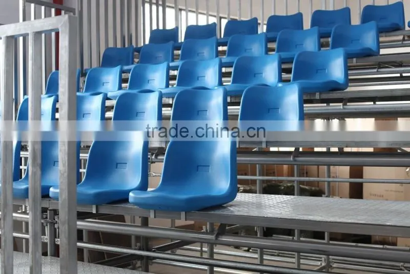 pool hall manumotive bleacher with plastic chair