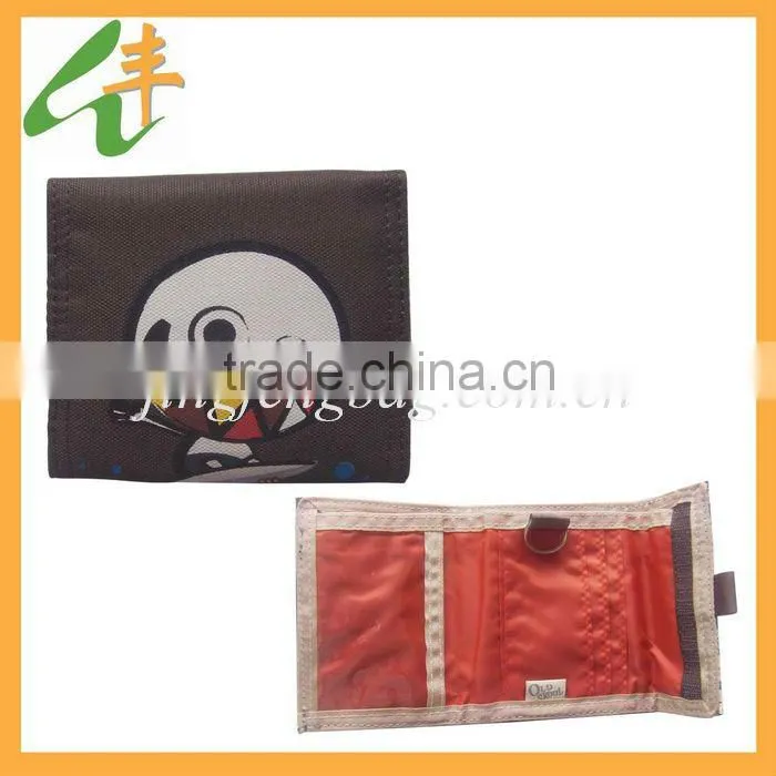 fashion kids canvas wallet with cartoon printing