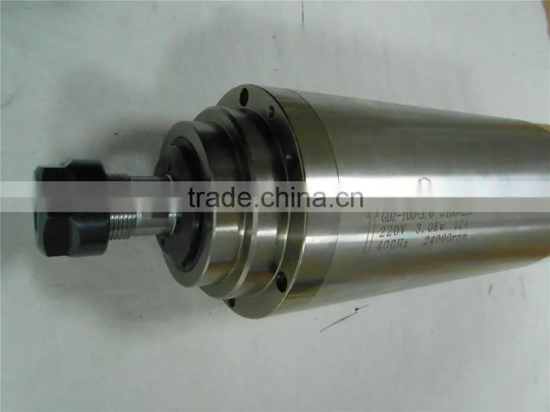 GDZ100-3(220V) Toauto 24000rpm 3kw water cool ac spindle motor for cnc