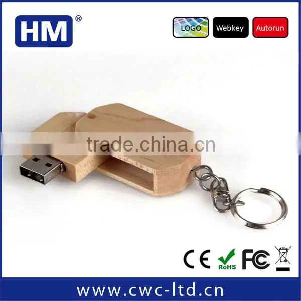 wooden usb pen drive gift box