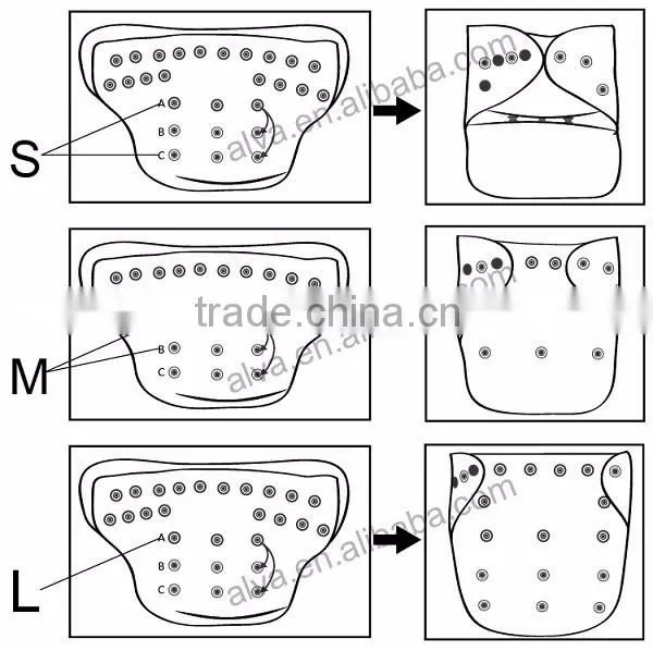 Waterproof Baby Cloth Nappies Babyland Cloth Diapers Manufacture from China