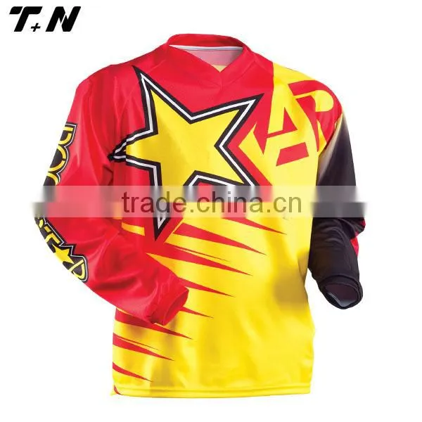China manufactory cool black motorcycle jersey custom made