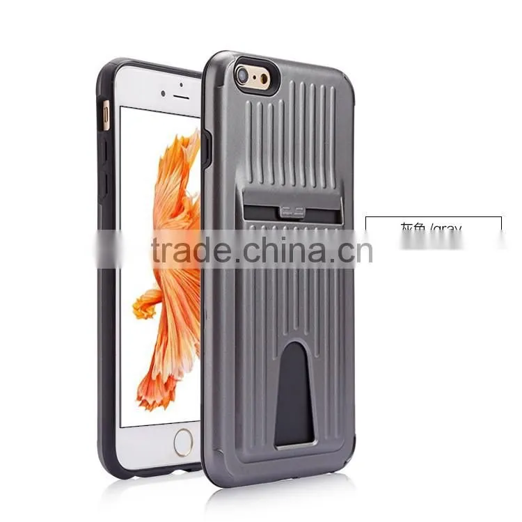 Plastic Hidden Credit Card Cash Id Holder Slot Armor Case for Samsung Galaxy S7