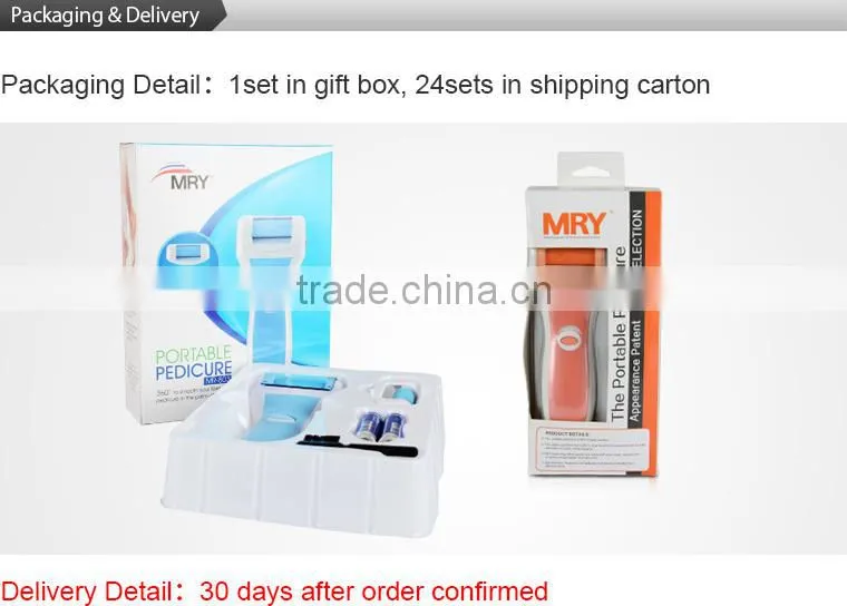 Detacheable Head Design Battery Operated foot buffer /Pedicure machine/foot file in Summer solution