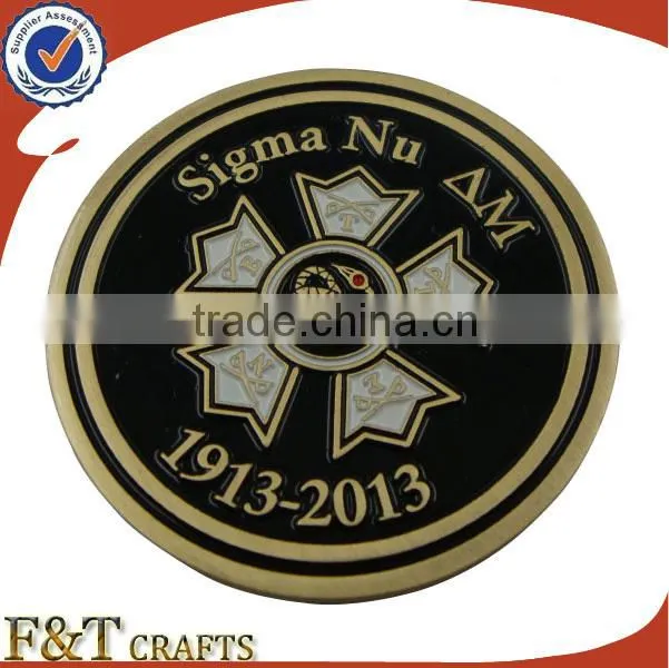 Kuwait souvenir custom designed metal coin die for wedding gifts