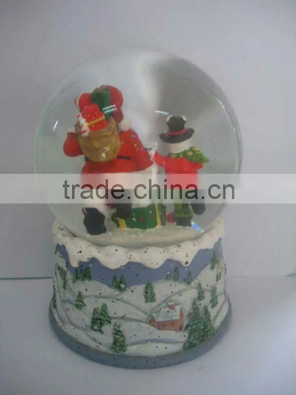 The most popular 100MM christmas snow globe,snow globe,Customized snow globe