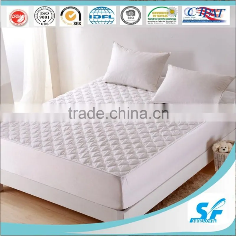 Hypoallergenic down proof mattress topper with skirt elastic