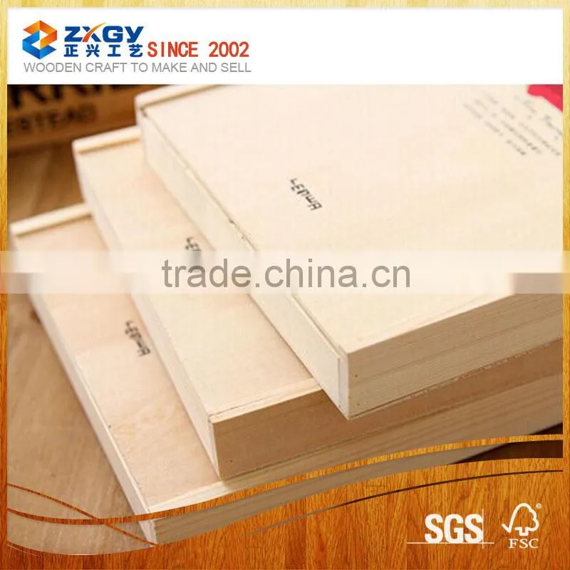 Natural Wood Drawer Box, Real Wood Box Drawer