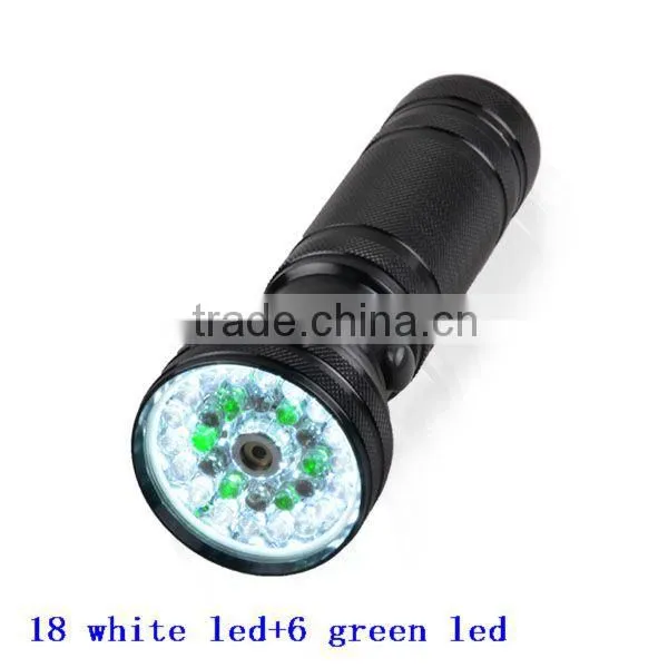 Colorful led flashlight with compass