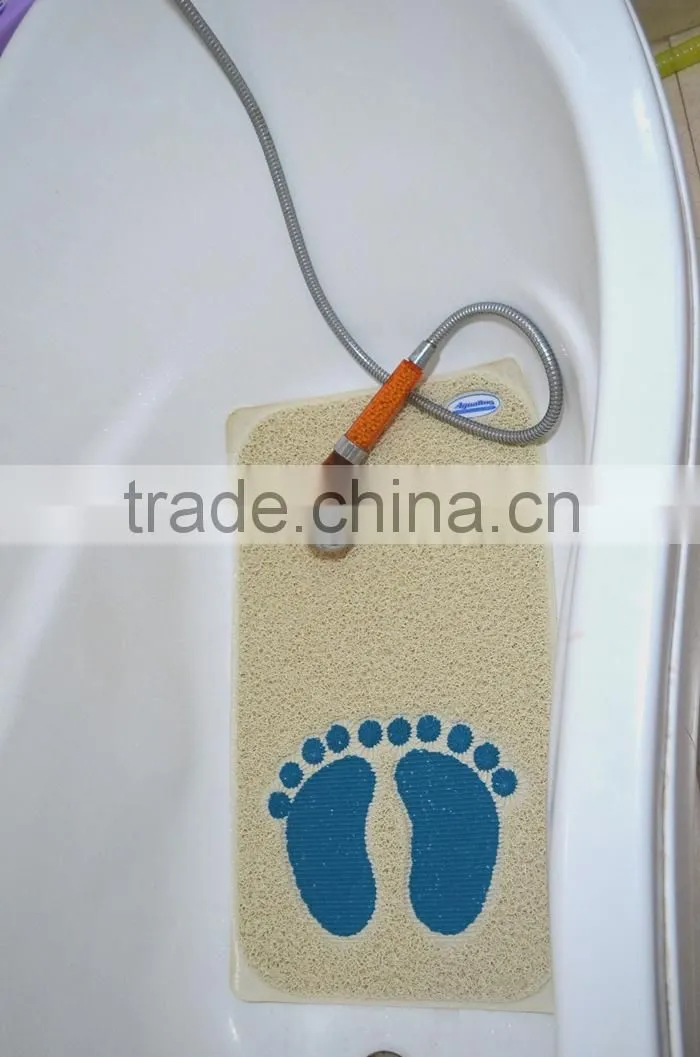 light blue color pvc anti-ship bath mat