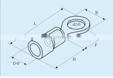 ROHS CE heat shrink ring terminal