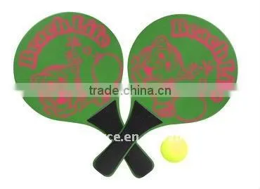 Mini Cheap Wooden School Kids Tennis Beach Racket Set for promotion
