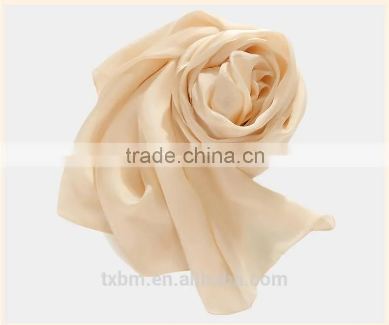 pure color silk scarf/hijab/tudung/plain pure silk scarves