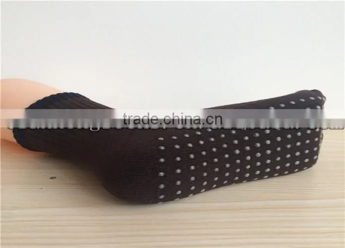 Hot Selling Non Slip Socks Yoga Socks Trampoline Socks Wth Silicone RubberIn Sole