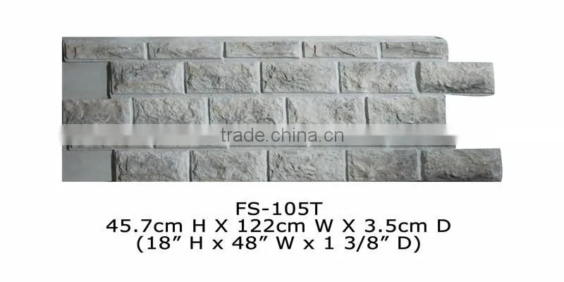 Good price high quality beautiful decorative polyurethane stone panel