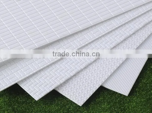 architecture model sheet, model sheet for hotel, sheet in plastic profile, building model materials, scale models, family model