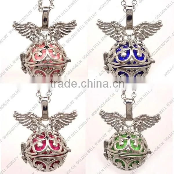 FN3178 New model necklace musical bell necklace with the wing