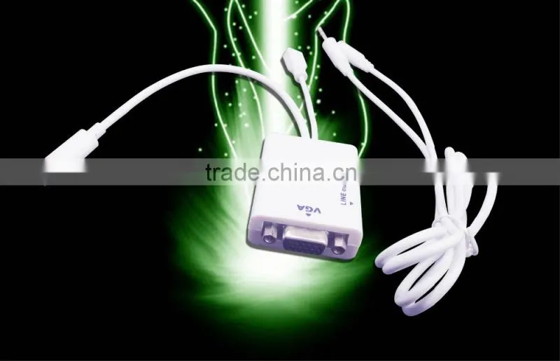 Micro USB 11pin MHL adaptador VGA + audio for smart phone
