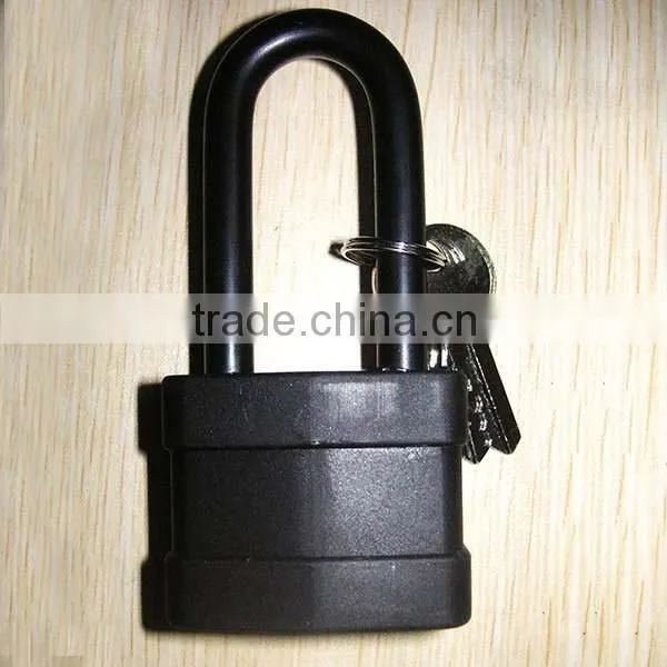 laminated steel padlock heavy duty with rubber cover waterproof