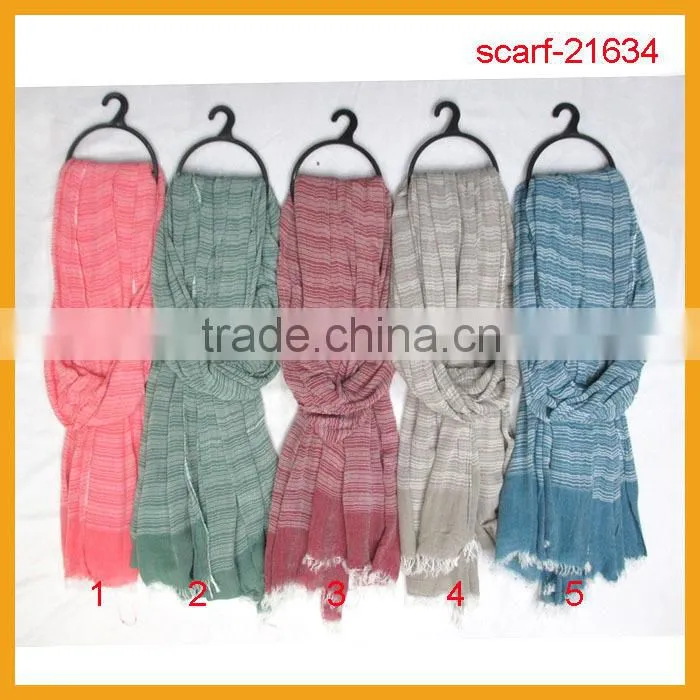 hot sale 100% acrylic stripe scarf