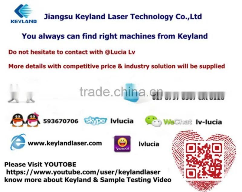 Keyland Laser Galvano Fiber Marker for Making and Marking Plate Gold