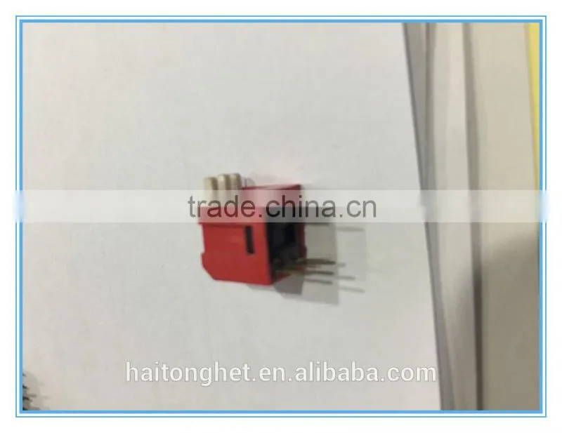 Red Color DIP Slide Type Switch 3 POSITION 3 PIN