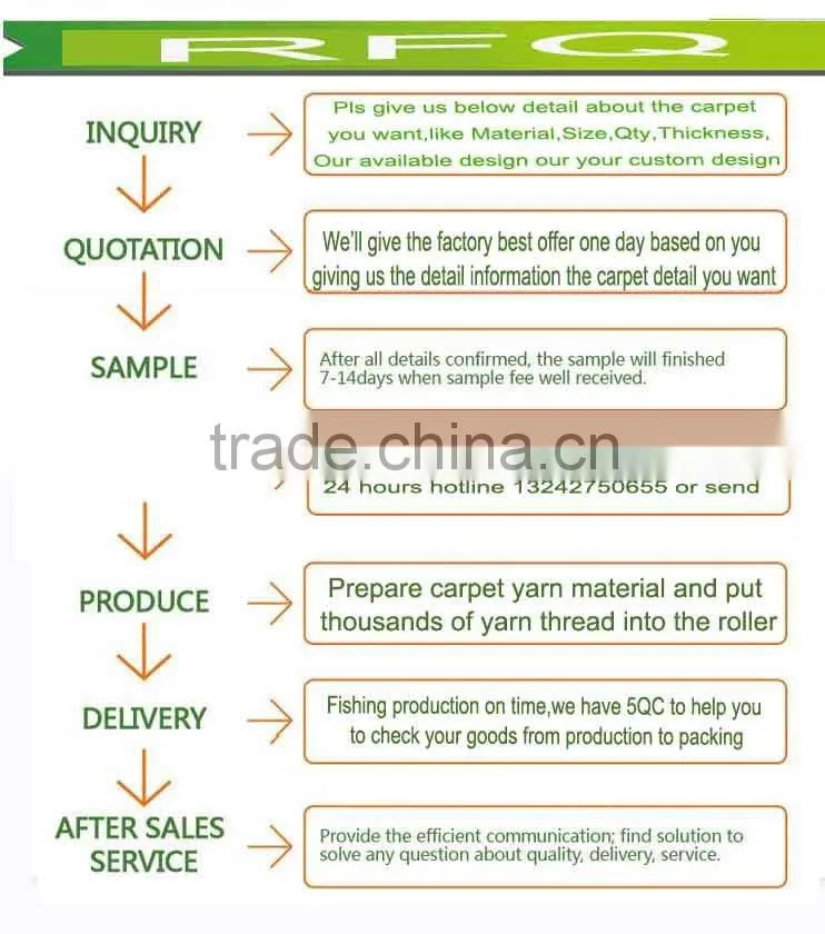 Needle punch non woven exhibtion carpet