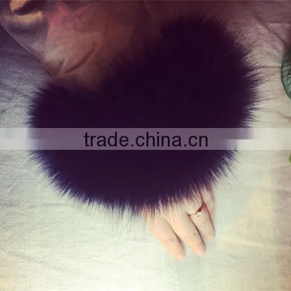 Classic Design 2016 New Collection Custom Real Fox Fur Sleeves Cuff Fur Wrist Warmer