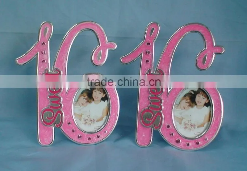 sweet honey girl metal zinc alloy photo frame