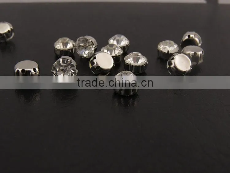 Decorative White Sew-on Stones Embellishments Wholesale Rhinestones
