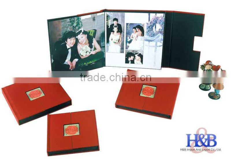 Popular colorful leather wedding album 10x10 photo album