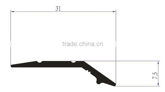 aluminum carpet nosing /capet edging trim /carpet to tile trim