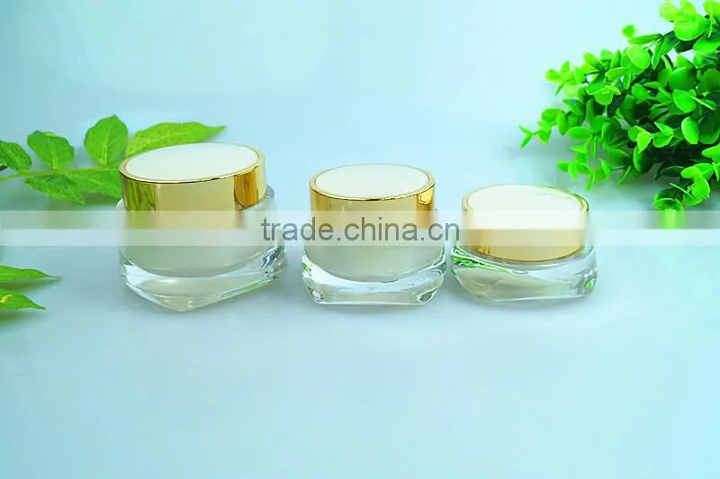 Acrylic vitamin skin care cream plastic jars