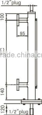 Water and oil magnetic Level Indicator