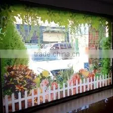 Glass table ceramic digital print glass, full white ceramic printing glass, bird design