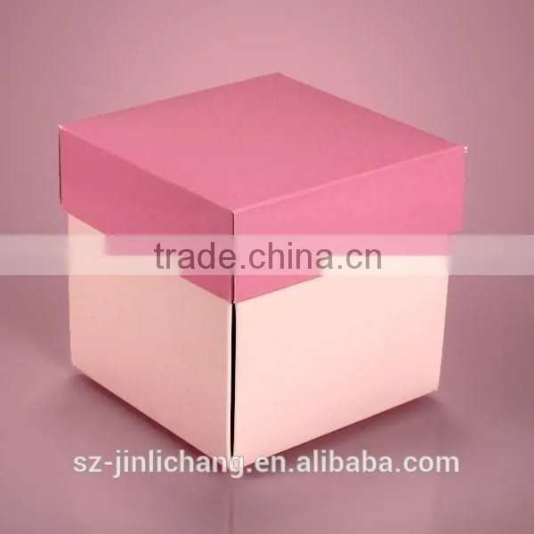 pink easy removable cake box design