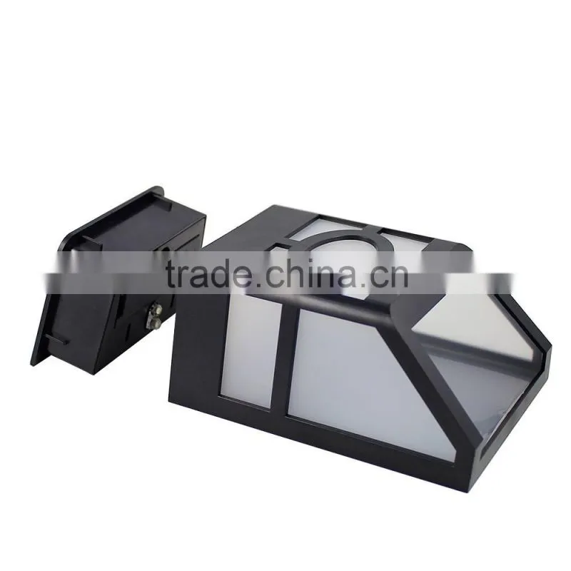 18LM 2V 120MA waterproof solar wall lamp for hotel garden