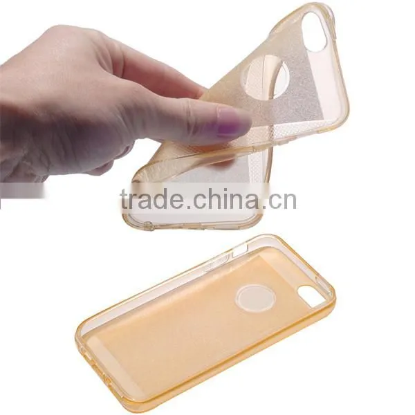 C&T Clear Glitter Jelly Color Soft TPU GEL Protective Case Covers for Apple iPhone 5/5s/SE