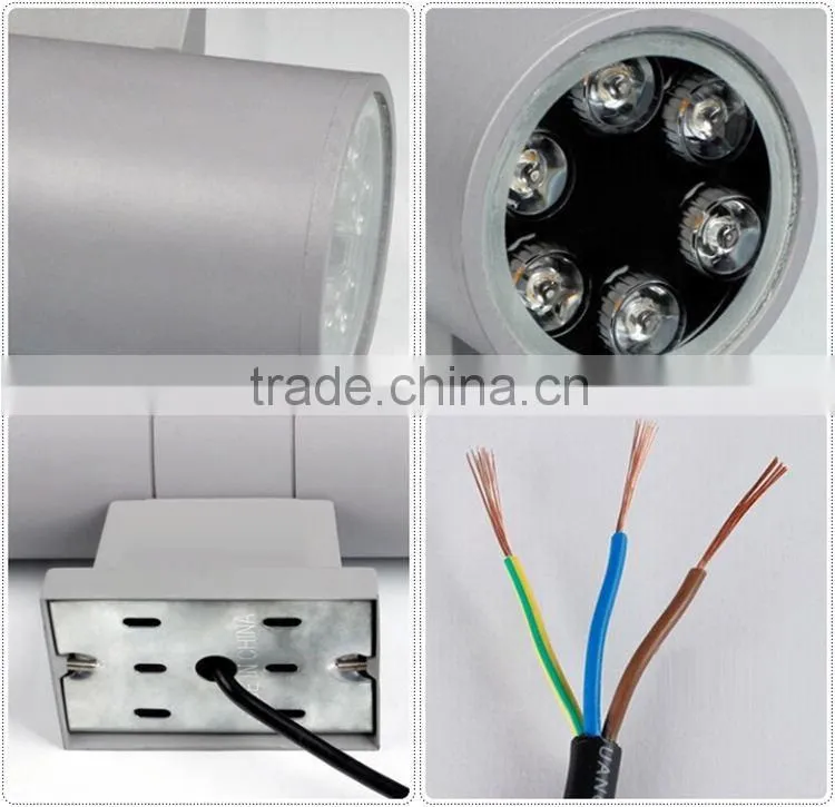 RoSH CE P65 aluminium round outdoor led wall light 12W