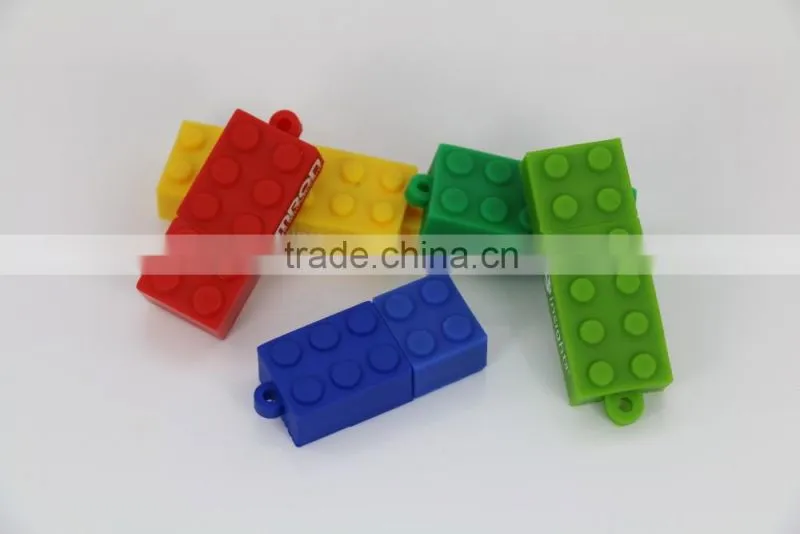 2016 factory wholesale Customized logo Personalized Building Block USB Flash Drive 1GB 2GB 4GB 8GB
