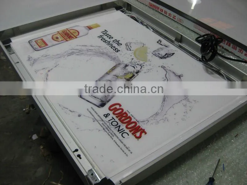 slim frame aluminium, Aluminium snapper frame,slim light box