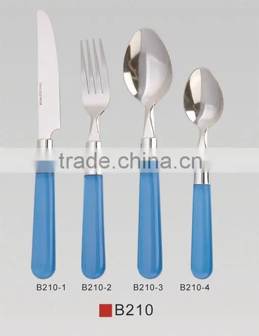 16pcs Christmas plastic handle cutlery set