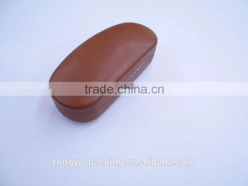 hard shell iron reading PU leather glasses case
