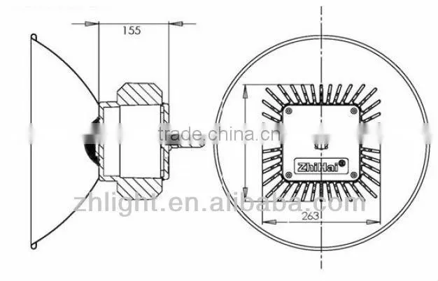 CE,UL,CUL,TUV,SAA,RoHS High Lumen 210W LED High Bay Light Fixture