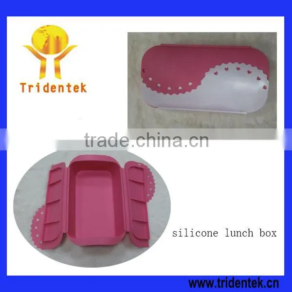 New style cute and durable high quality silicone lunch box
