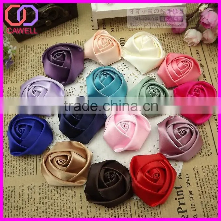 handmade satin rose bud